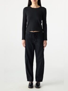 Anthropologie AMO Elaine Vintage Black Trousers Size 27